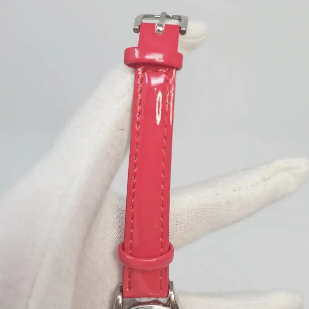 Vintage Disney Minnie Mouse Red Band Silver-toned Watch